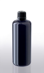 Violettglasflasche mit Schraubverschluß 100 ml