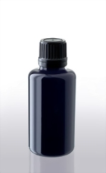 Violettglasflasche mit Schraubverschluß 30 ml